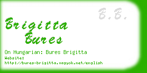 brigitta bures business card